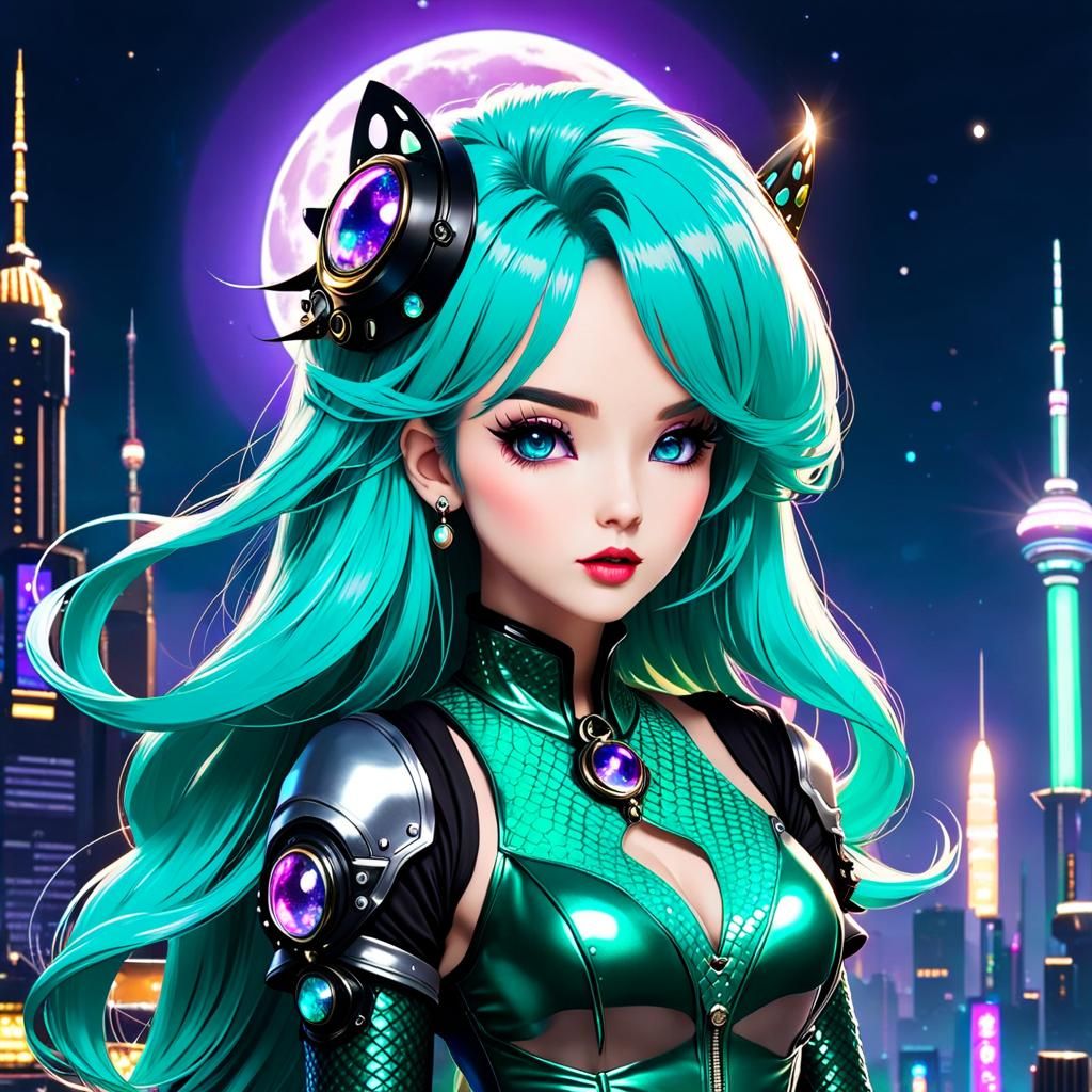 Mermaidcore Meets Lunarpunk in Dreamy AI Art