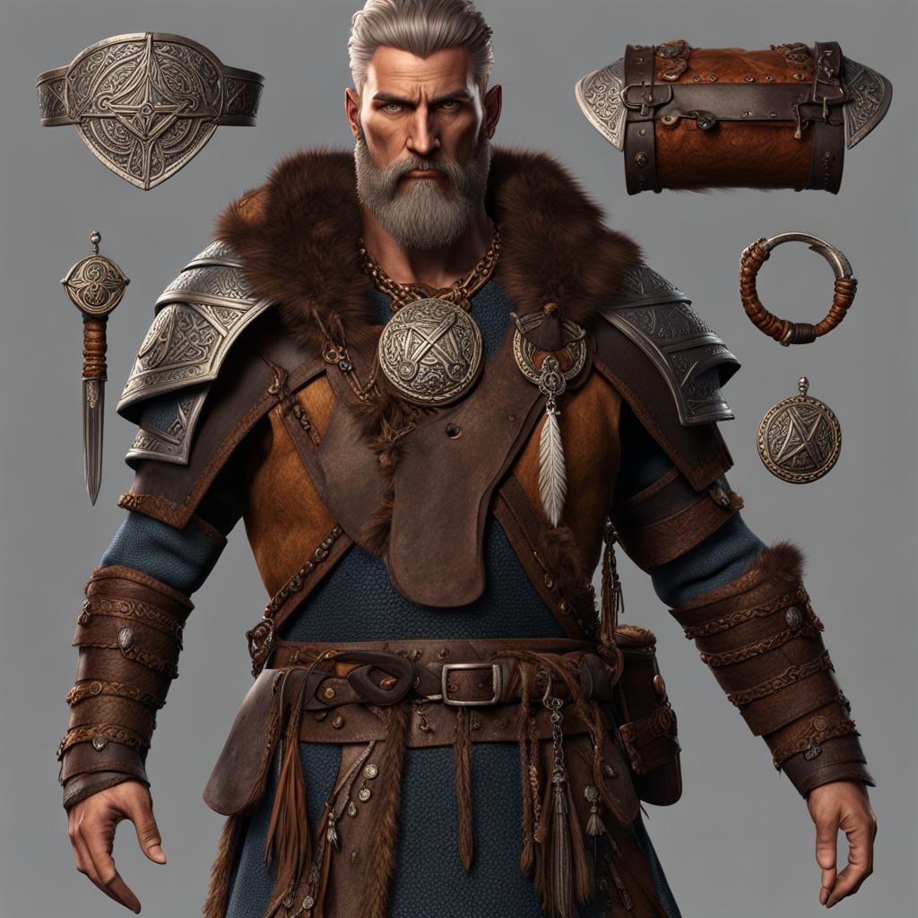 Nordic Slavic Tribesman Concept Art
