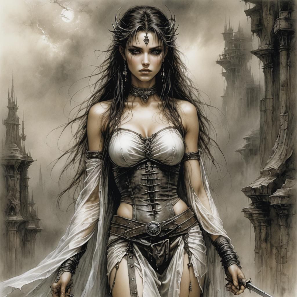 Fantasy Woman in Luis Royo Style