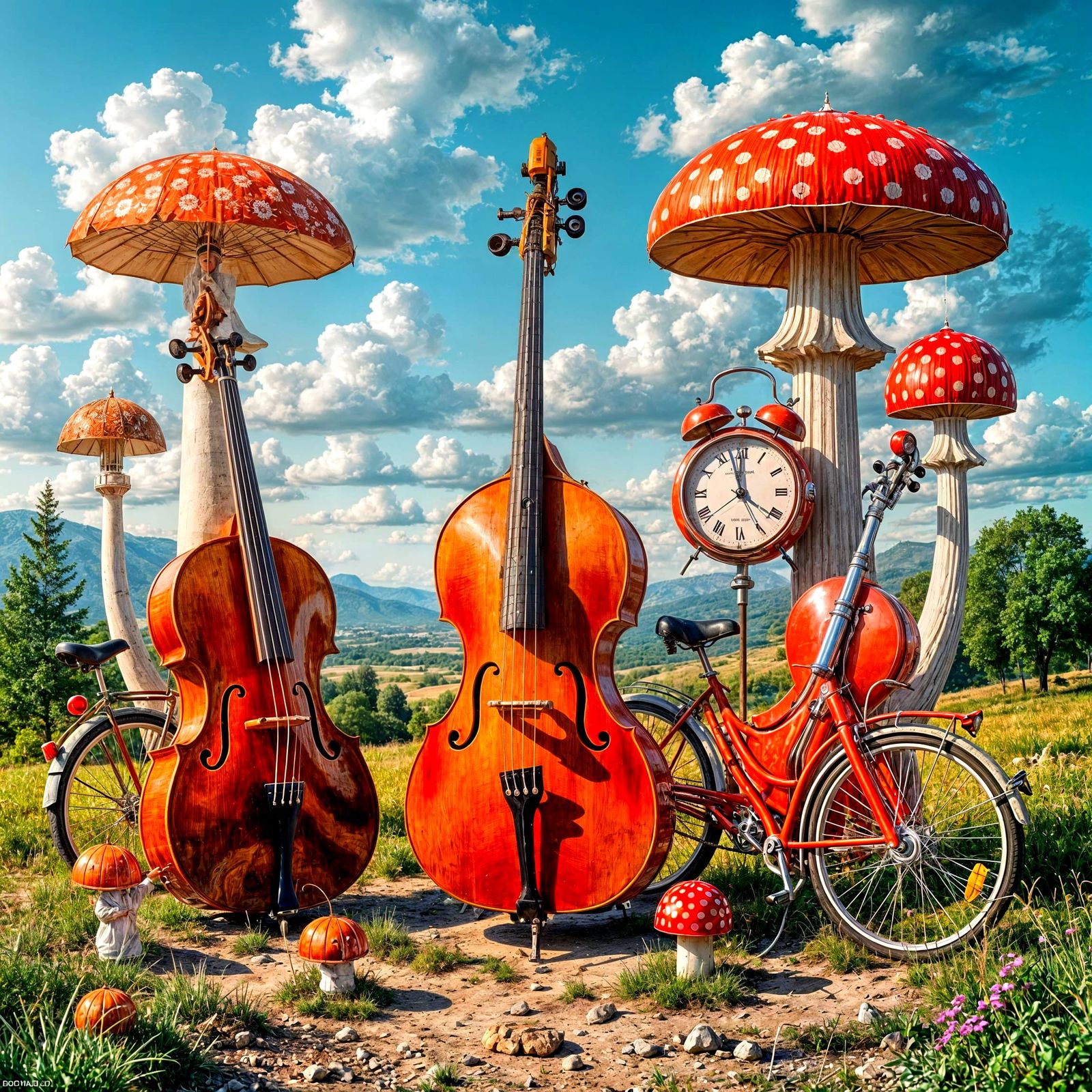 Surreal Composition of Photorealistic Objects and Fantasy El...