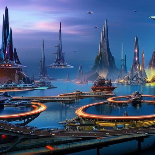 Neon Auckland: Alien Metropolis Concept Art