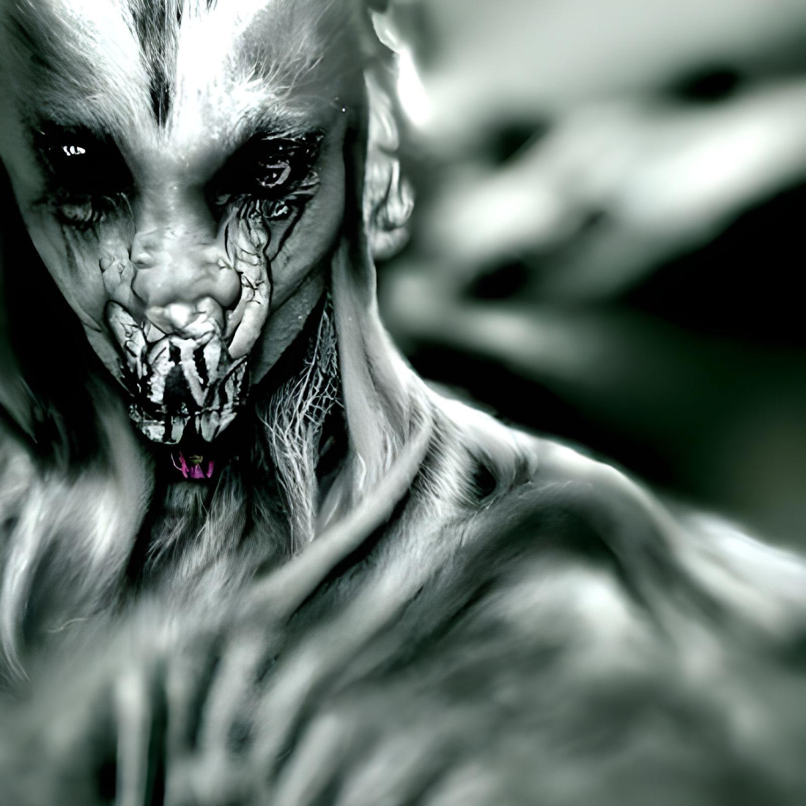 Hyperdetailed 8K Concept Art of a Strigoi