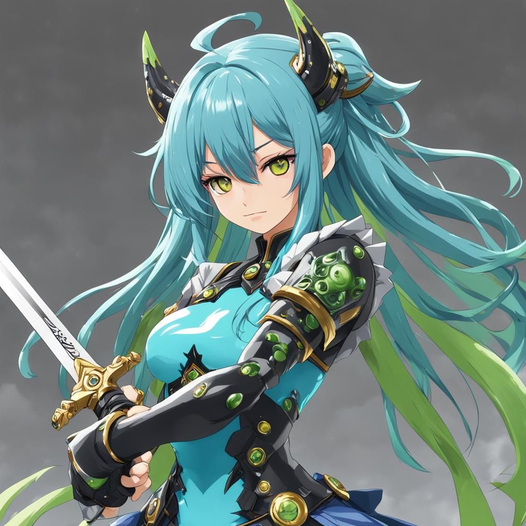 Oni Executive Swordswoman Digital Art