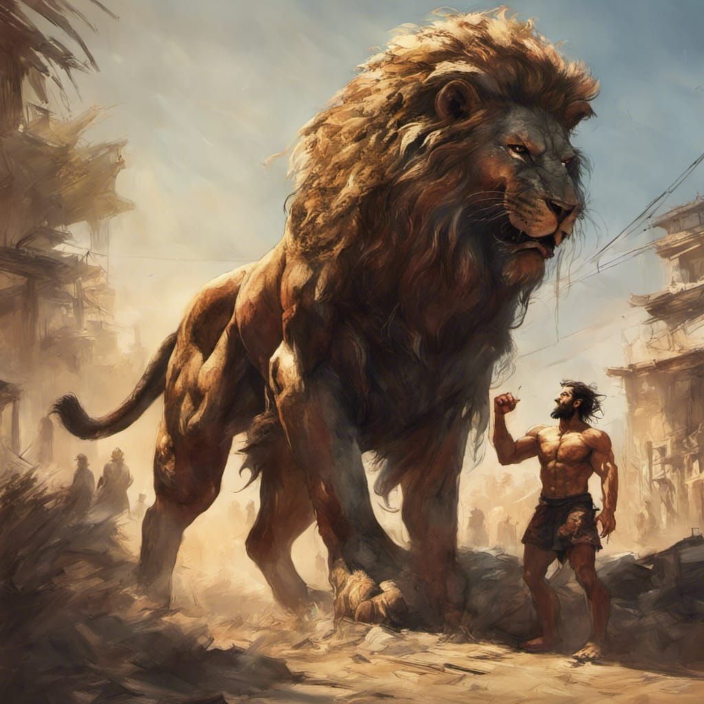 Hercules and the Nemean Lion