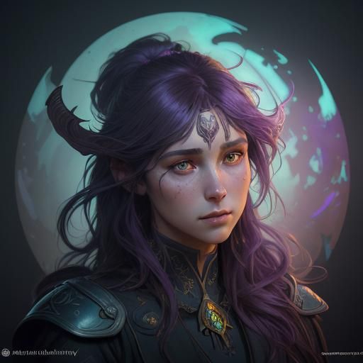 Epic Battle: Orcs and Elves in Detailed Matte Painting