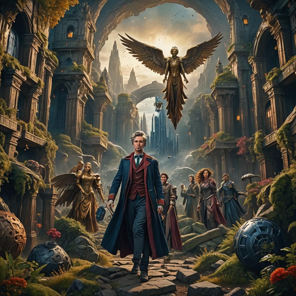 Weeping Angels Doctor Who: Detailed Matte Painting