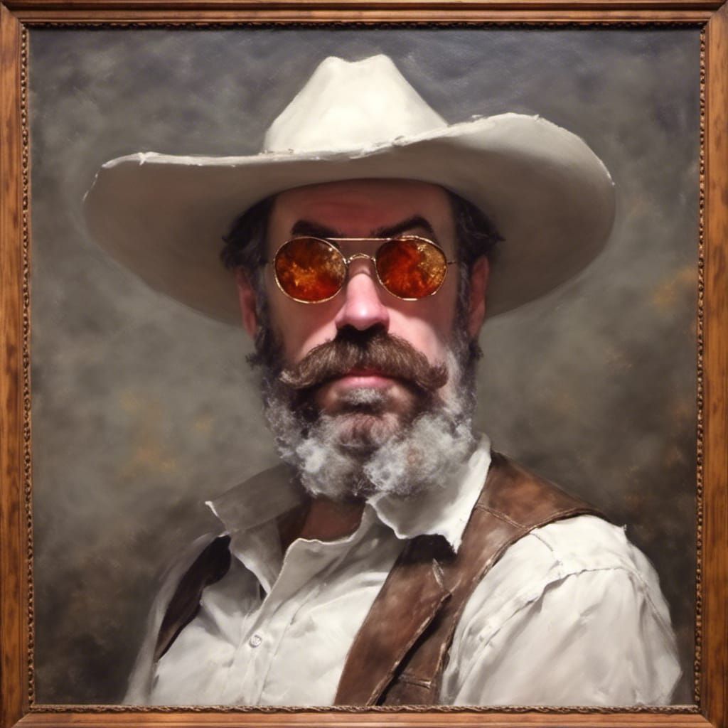 Undead Cowboy with Silver Six-guns in Remington Style