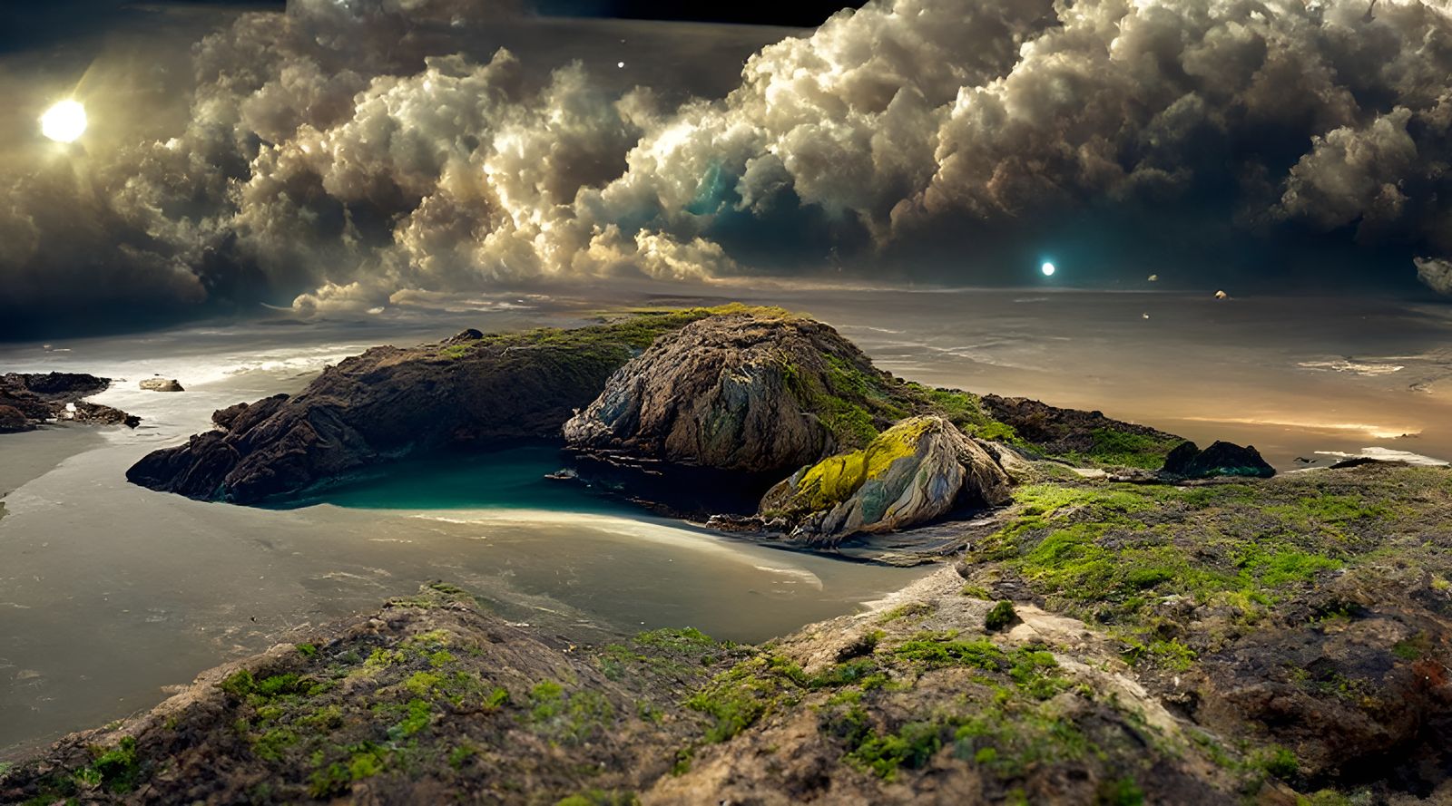 Extraterrestrial Coastline in High Definition