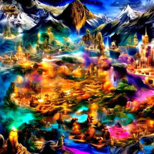 Living Fantasy Book with Fairies in Surreal Style