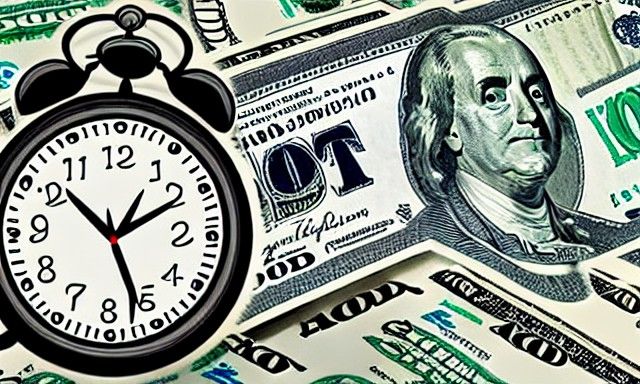 Abstract Time is Money Concept