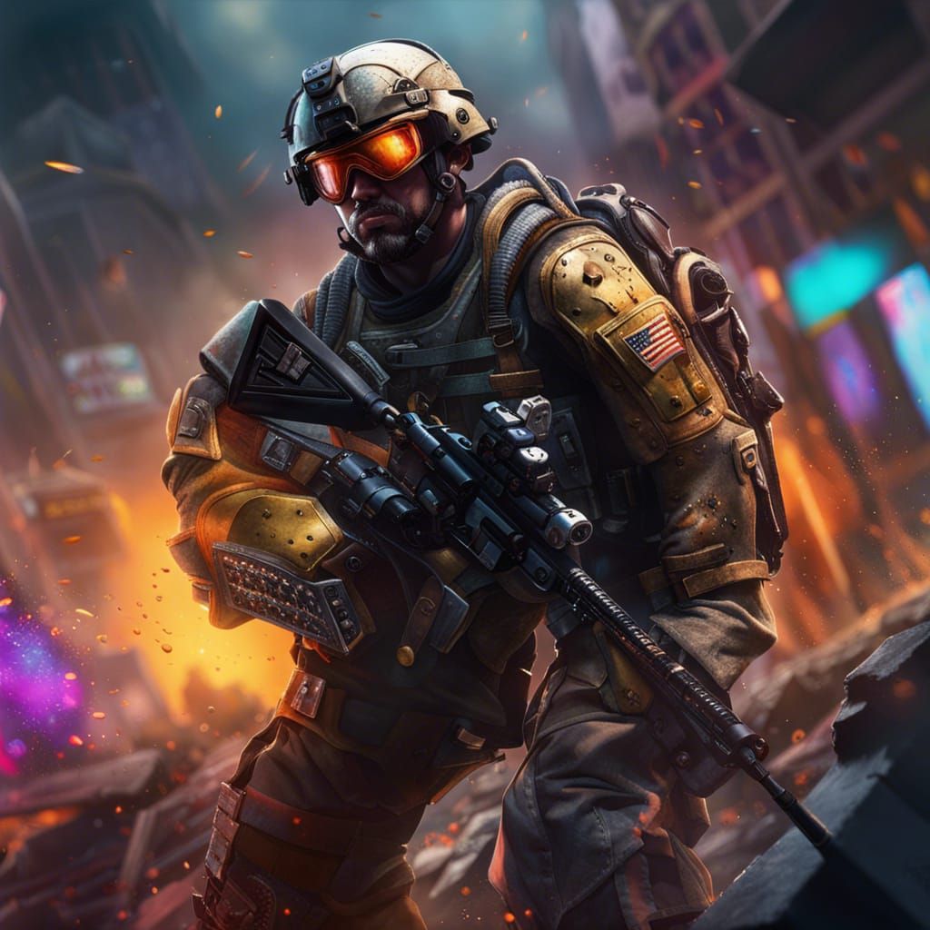 Intricately Detailed Soldiers of Misfortune Splash Art