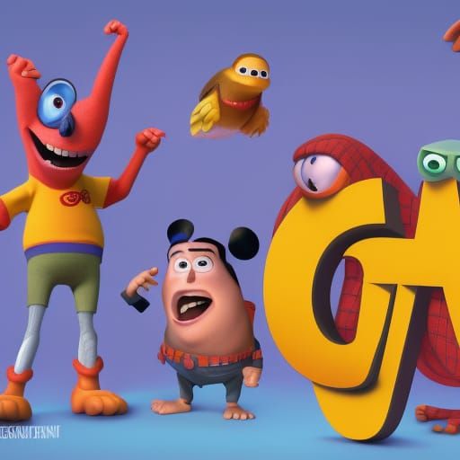 3D Render with Radial Gradient Background