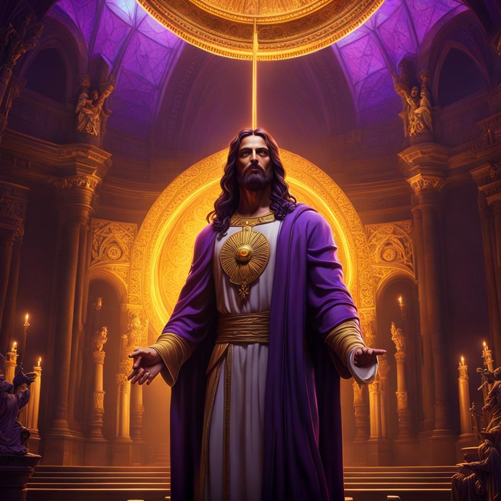 Jesus Christ in Dark Fantasy Style Concept Art
