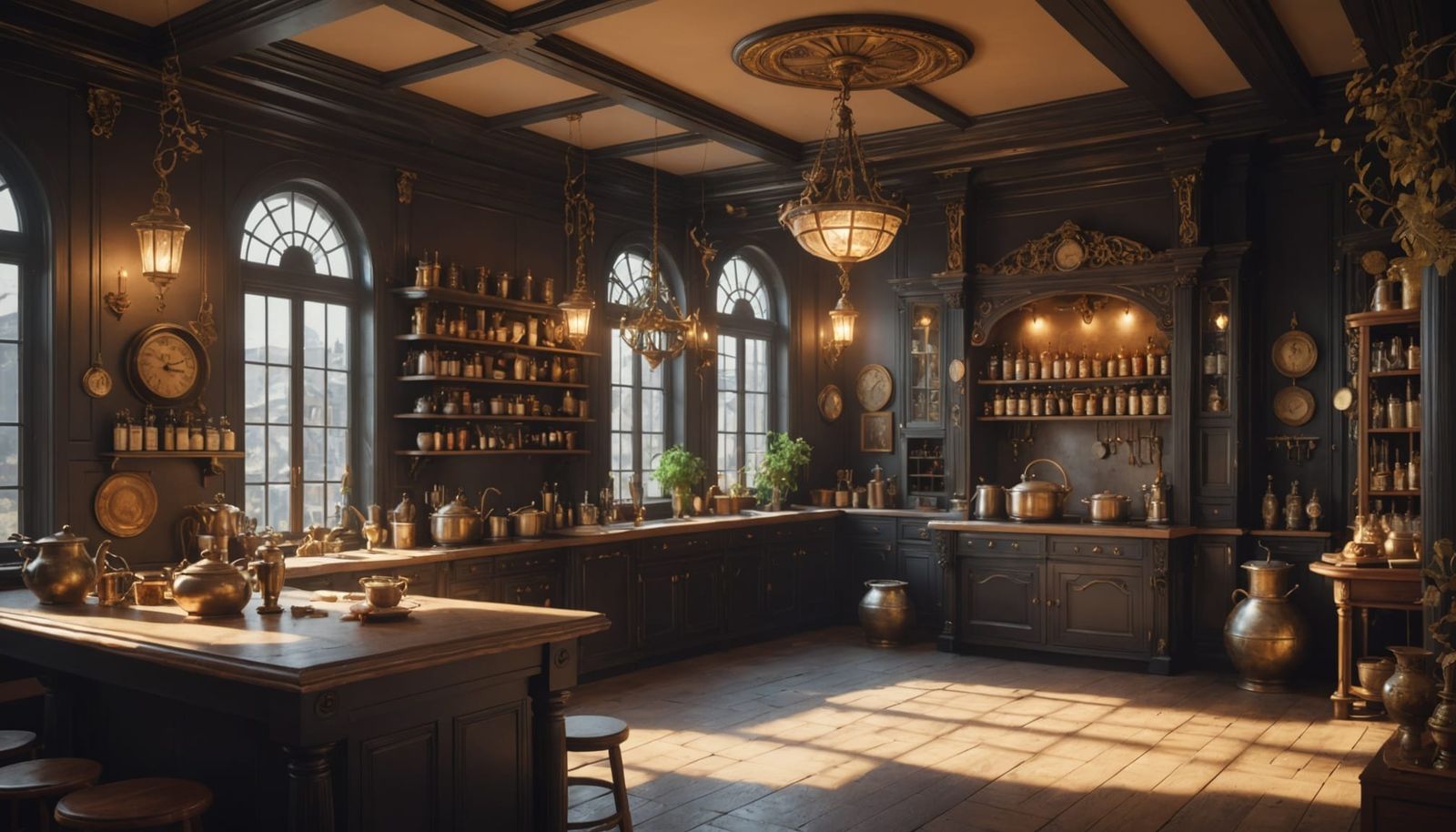 Surreal Art Deco Witch's Lair Reveals Mystical Brewing Secre...