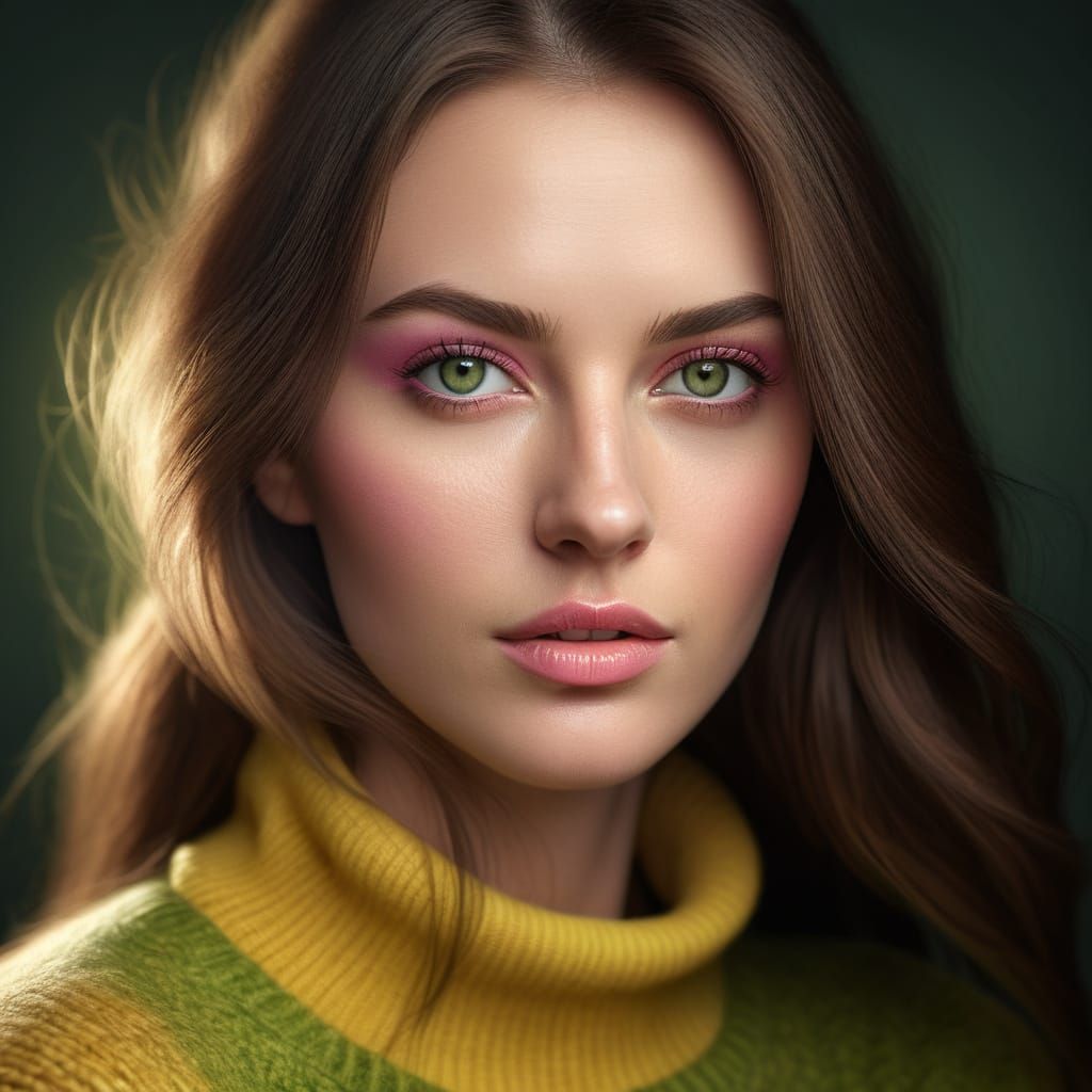 A Beautiful Young Woman in Soft Focus