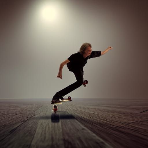 Tony Blair Ice Skating: Digital Matte Painting