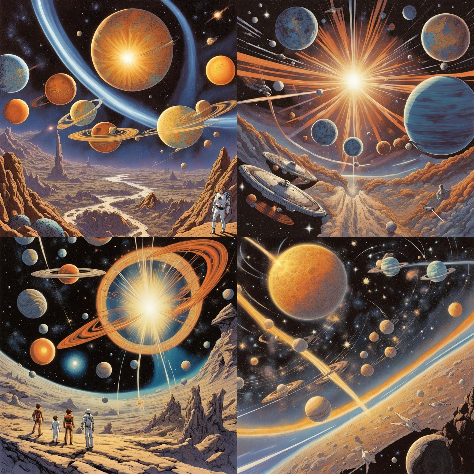 Mysterious Space in 1970s Marvel Cartoon Style