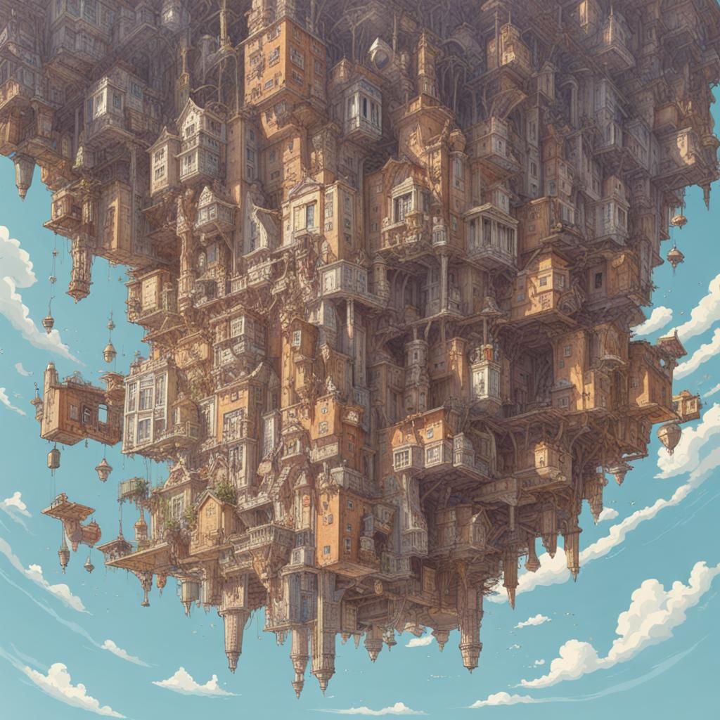 AI Generated Upside-Down Abstract Concept