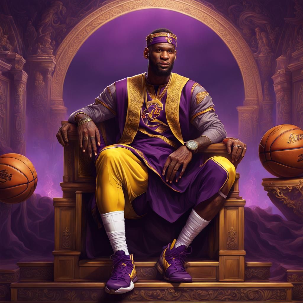 Lebron James as Ottoman King, Dark Fantasy Art