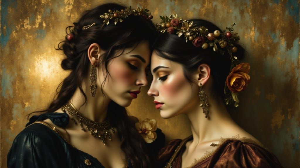 Narcissus and Psyche in Las Vegas, Hyperrealistic