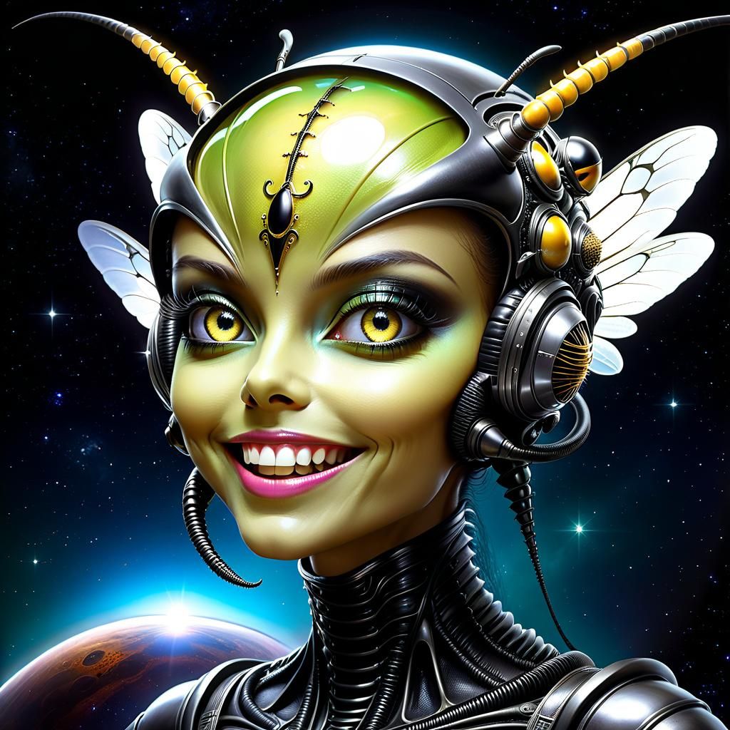 The alien bee woman 01