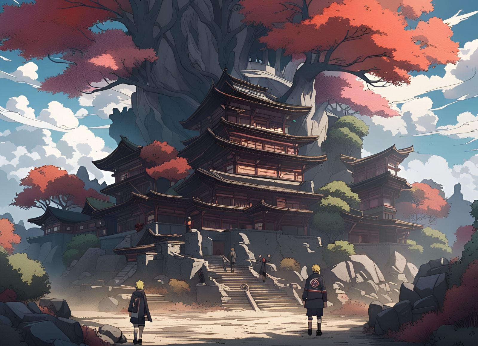 Dynamic Father-Son Trio: Naruto, Boruto, Minato