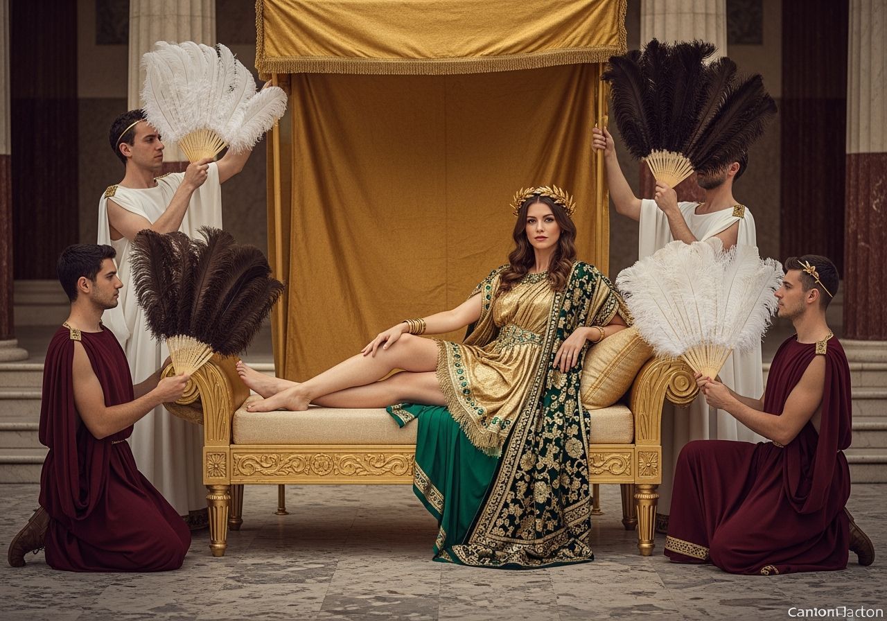 Empress Messalina Lounging in Imperial Palace Gardens