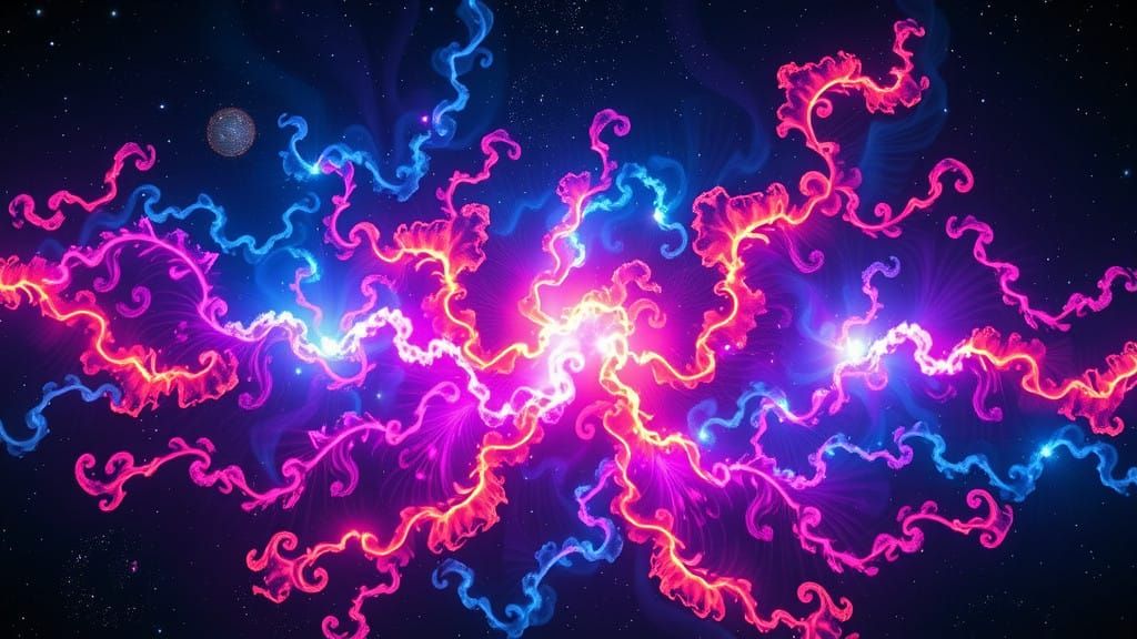 Hyper-Realistic Cosmic Nebula in Majestic Peacock Shape