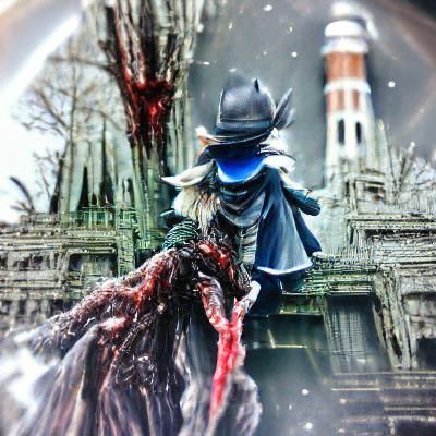 Gothic Bloodborne Inspired Scene