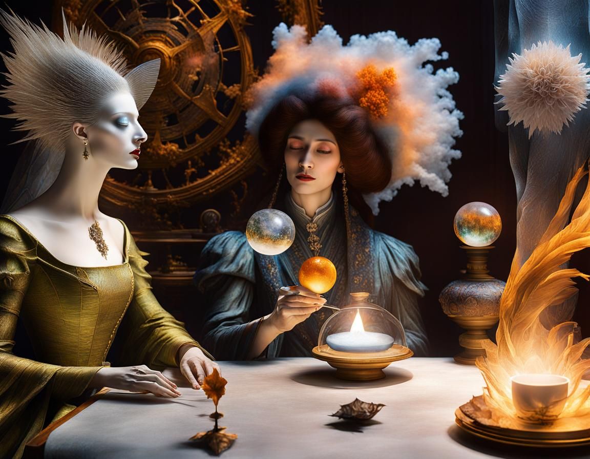 Magical Biological Forms in a Surreal Dreamscape