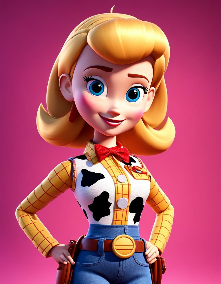 Blonde Jessie from Toy Story: 3D Digital Art
