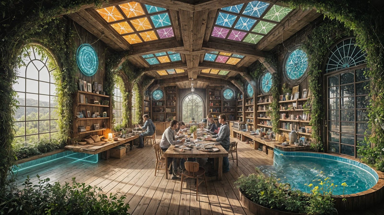 Solarpunk Community Center