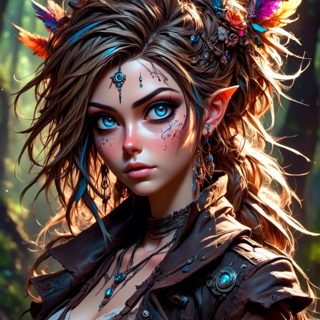 Magical Forest Photo of Handsome Couple