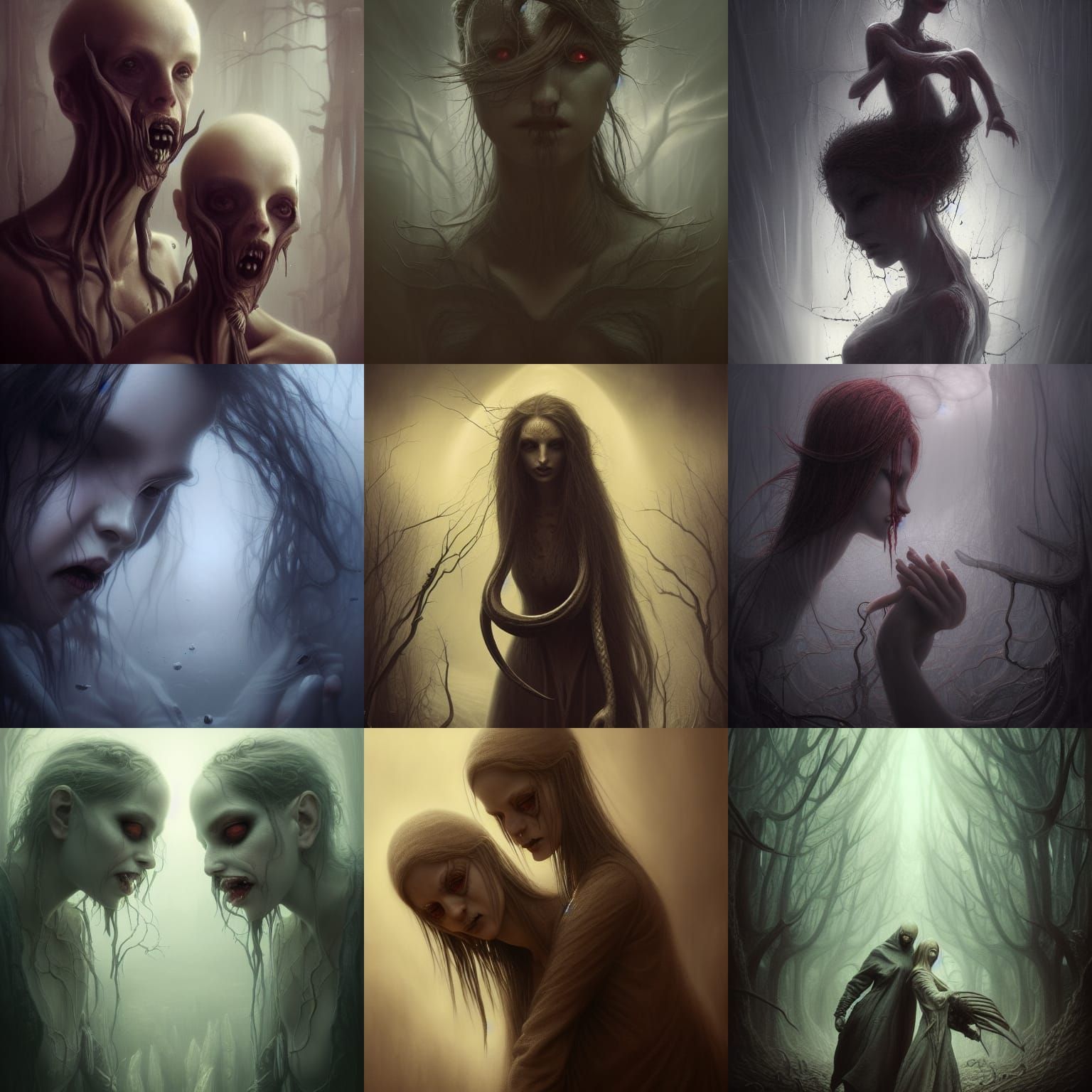 Vampire Twins: Fantasy Horror Art in Photorealism