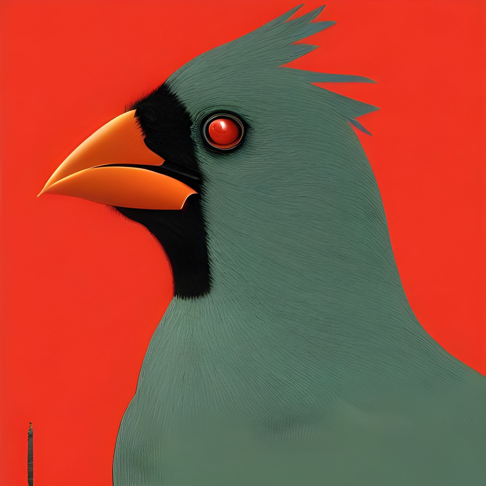 Hyperdetailed Cardinal Bird Portrait in Photorealistic Style