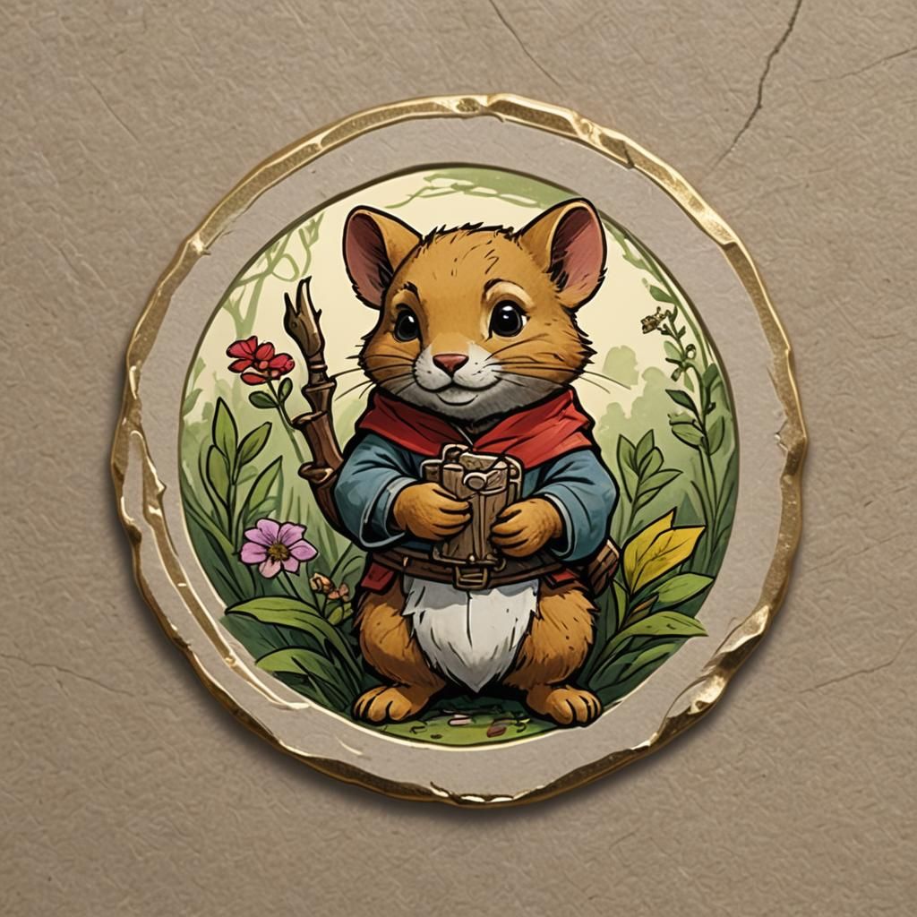 Redwall Style Foraging Achievement Token, Level 3
