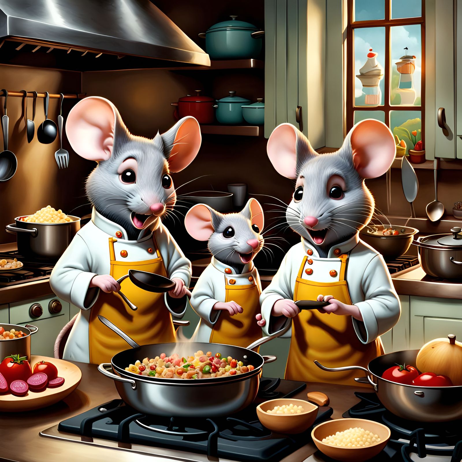 Mouse-tastic Culinary Adventures: Whimsical Illustrations of...