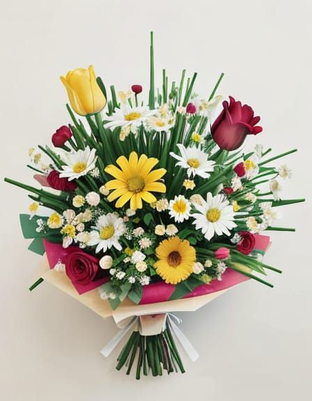 Impressionist-Inspired Bouquet in Vibrant Colors