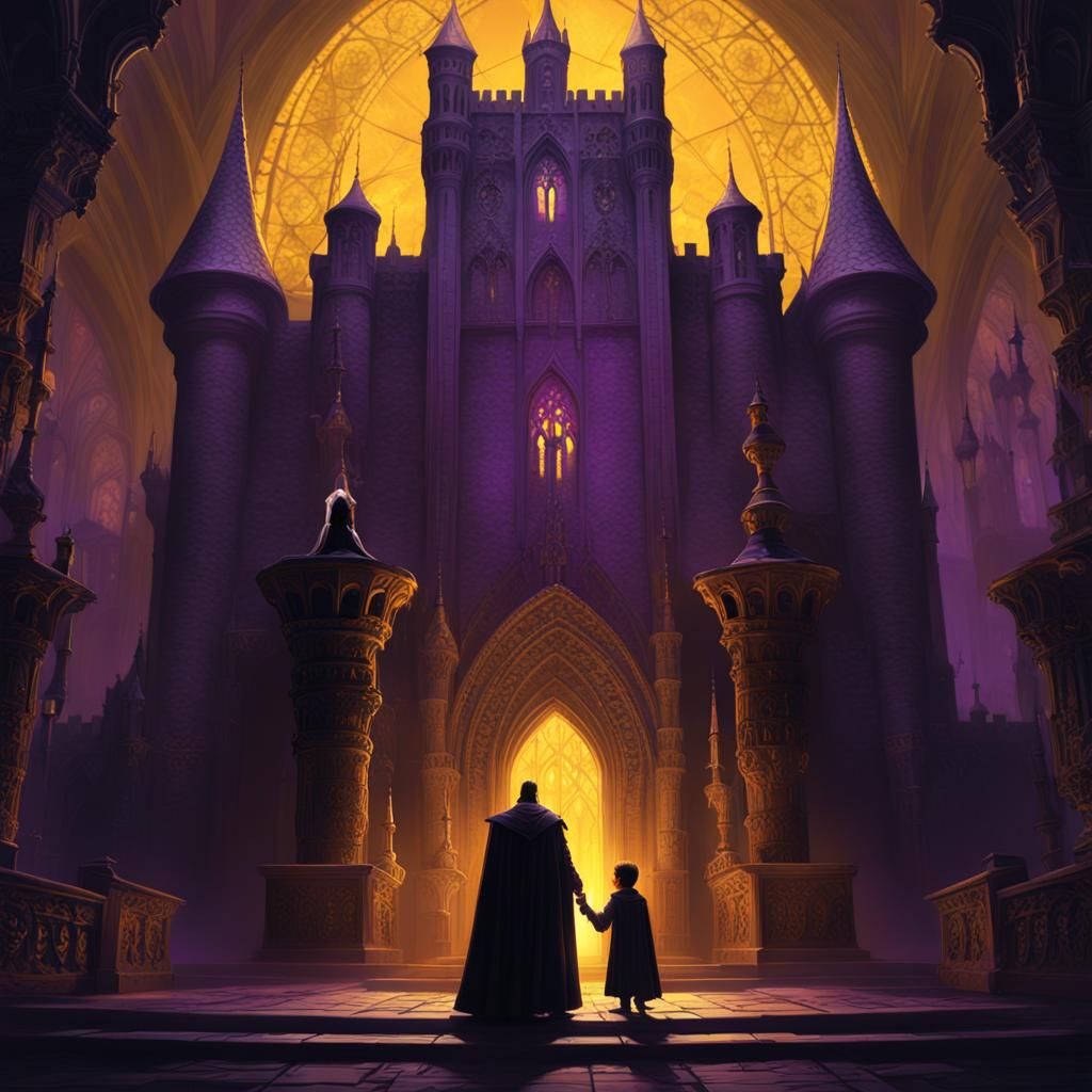 Dracula and Son: Gothic Dark Fantasy Portrait