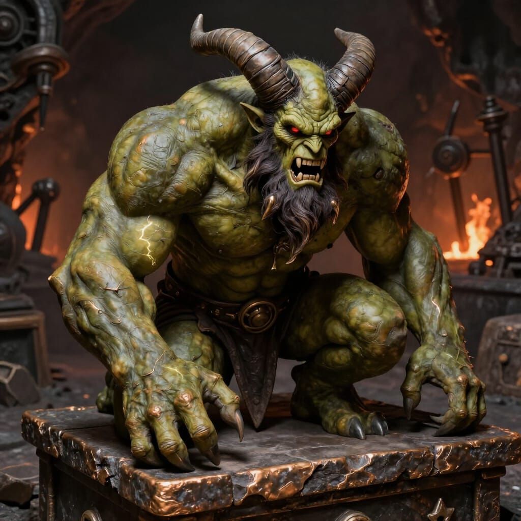 Belphegor Shedim on Stone Commode in Cavern Forge