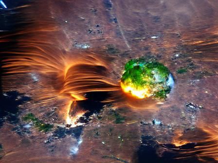 Earth Exploding: Dramatic Space Photograph