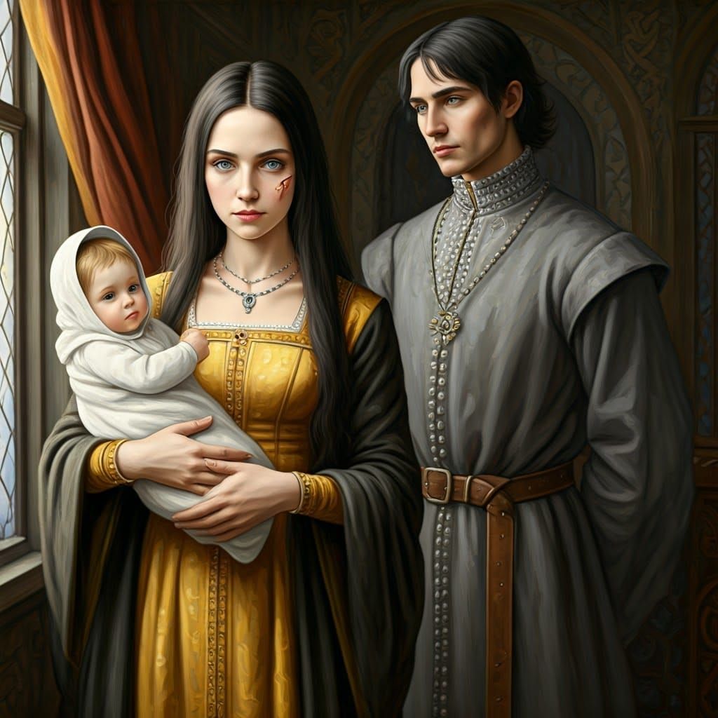 Medieval Queens in 16th Century Attire