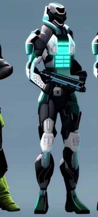 Armored Sci-Fi Soldier Concept Art
