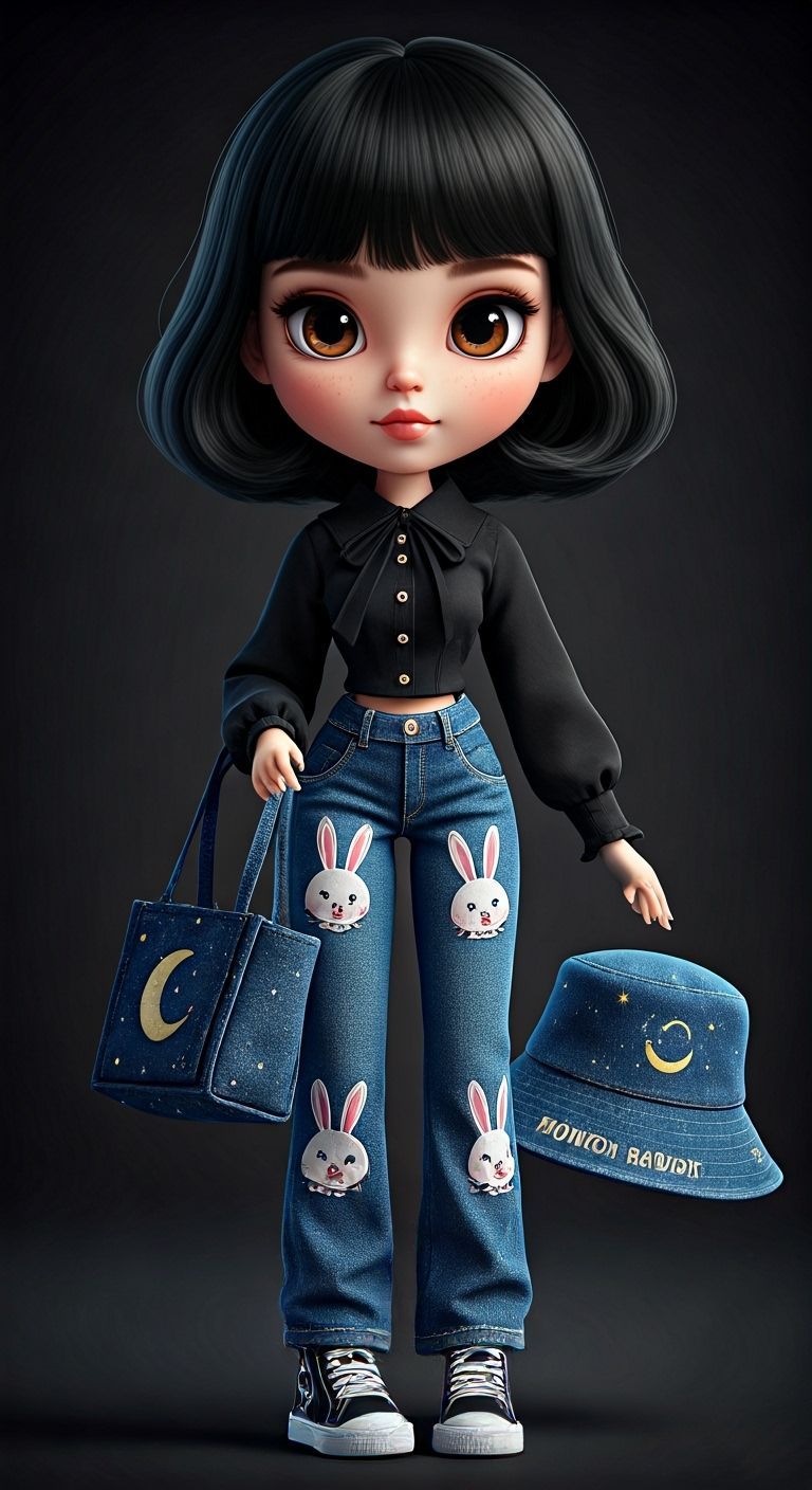 Kawaii Bratz Doll in Thai Bangkok Fashion