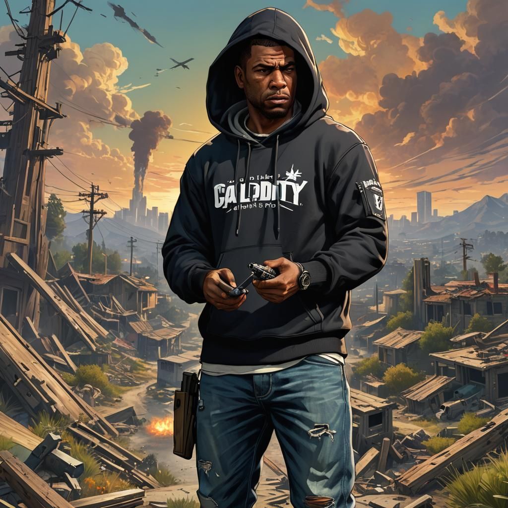 Franklin in Call of Duty: Dark Fantasy Art