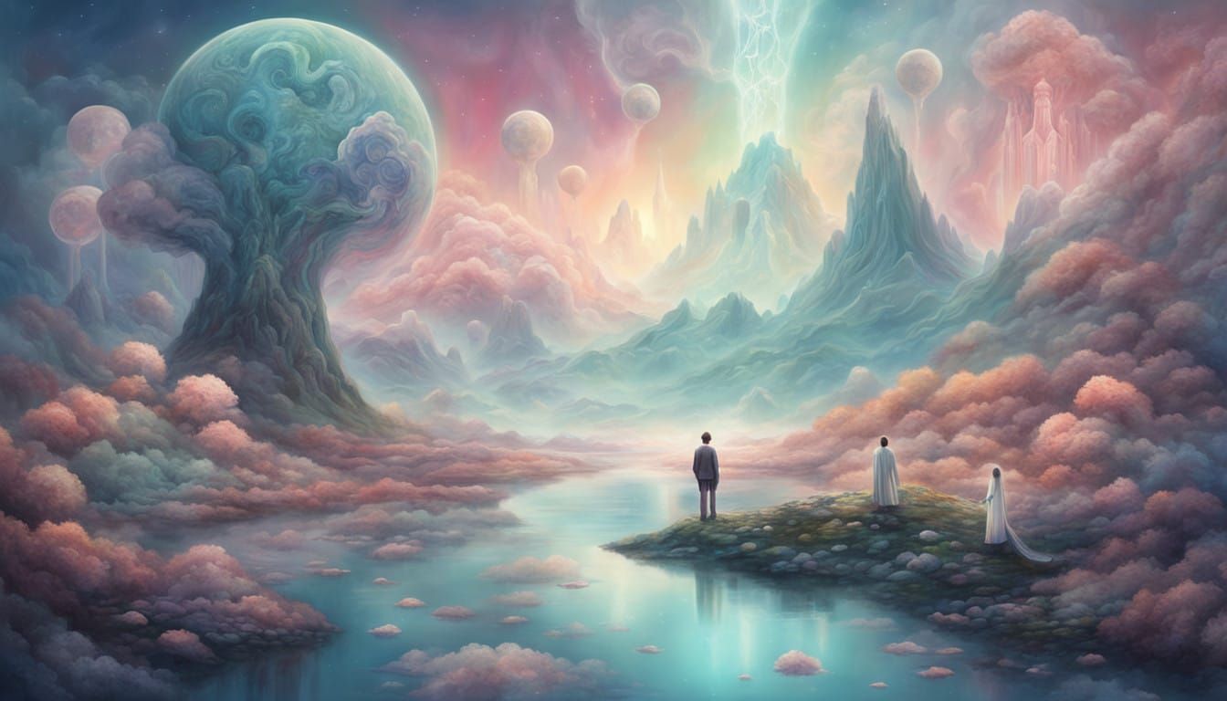 Surreal Dreamscapes of Quantum Empathy Beings