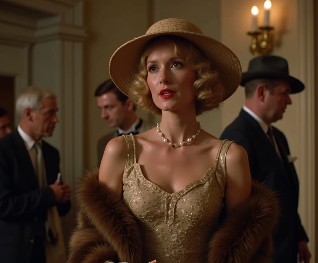 Vintage Glamour as Daisy in The Great Gatsby