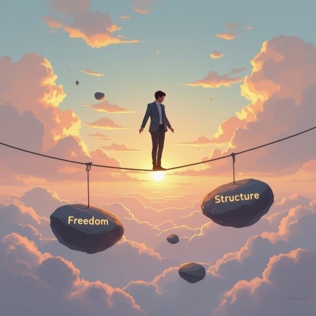 Professional Balancing Between Freedom and Structure in Digi...