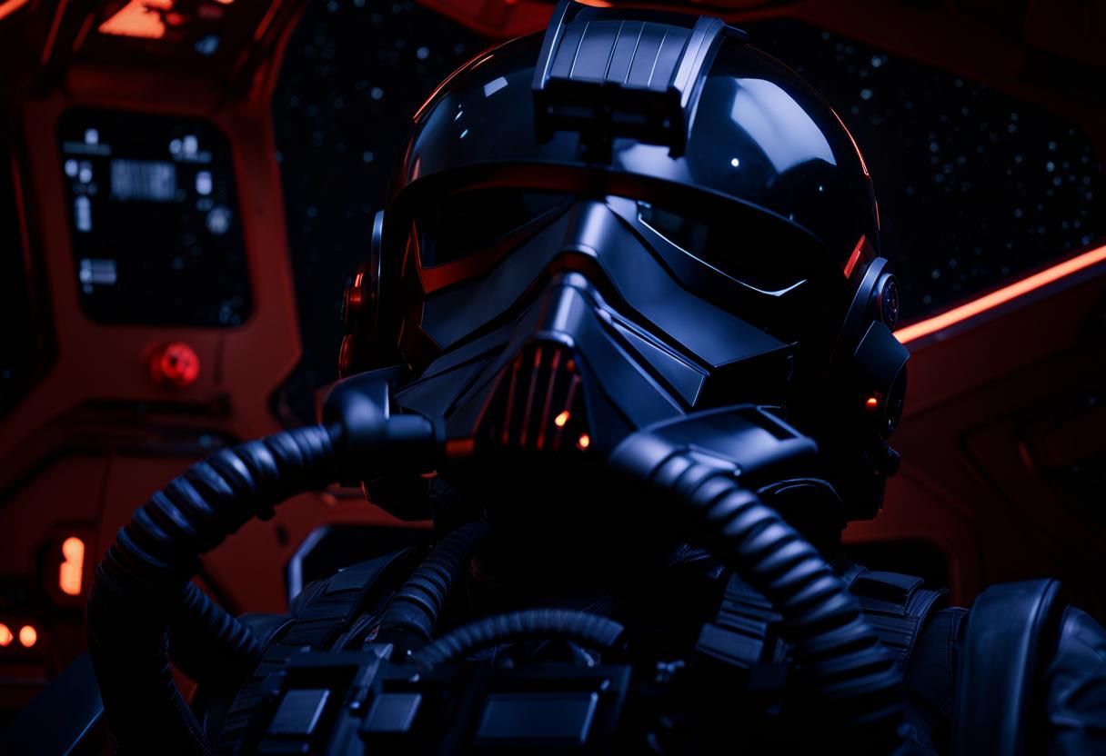 Tie Fighter Pilot in cockpit