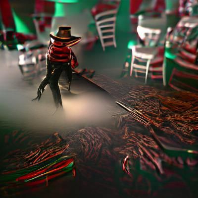 Freddy Krueger in a buffet CryEngine film noir polished